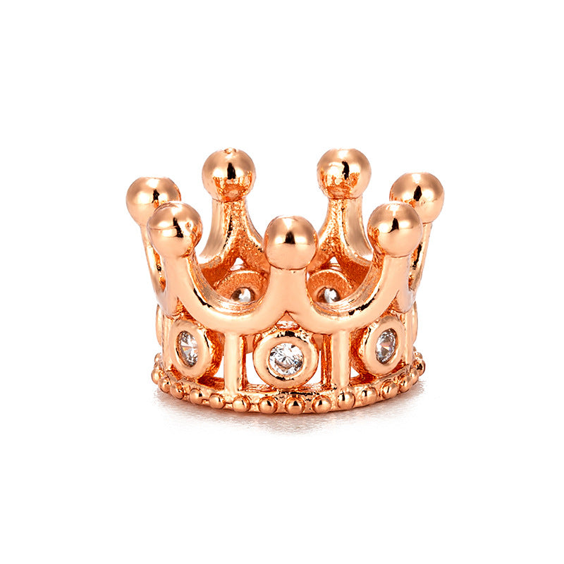 diy Jewelry Micro-set Accessories Crown Jewelry Zircon DIY loose bead bracelet beads