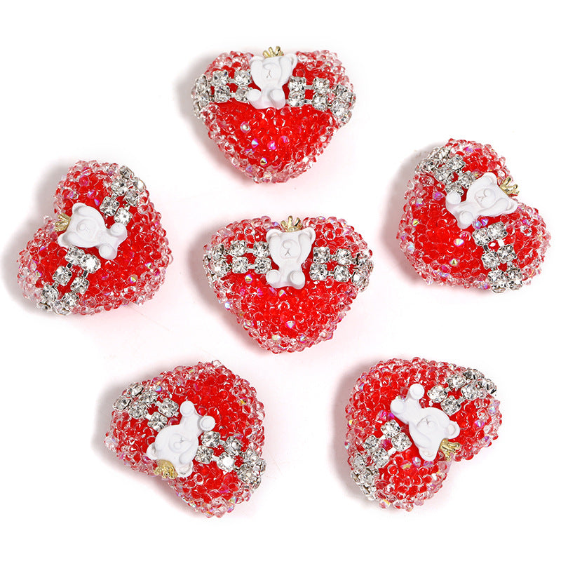 Explosive Crown Bear Love Beads Explosive flash soft sugar beads diy beaded pen jewelry