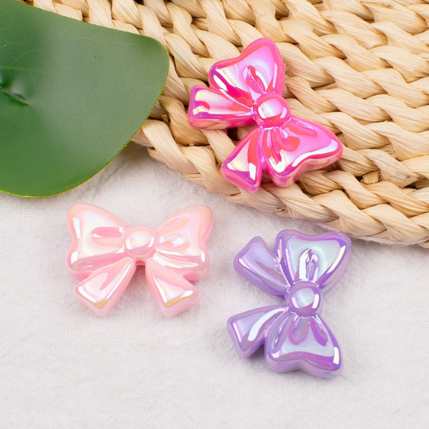 Bow Cute magic color anti-scratch hole DIY accessories accessories