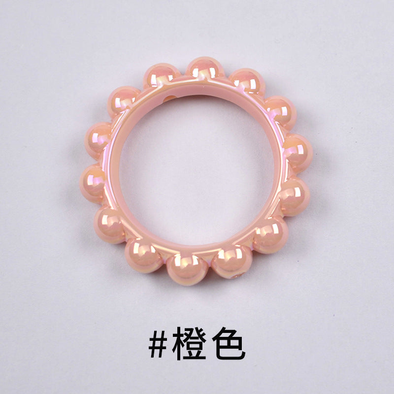 Acrylic bitter melon ring AB color DIY accessories