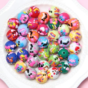 Halloween beads Loose bead Pumpkin Ghost diy beads