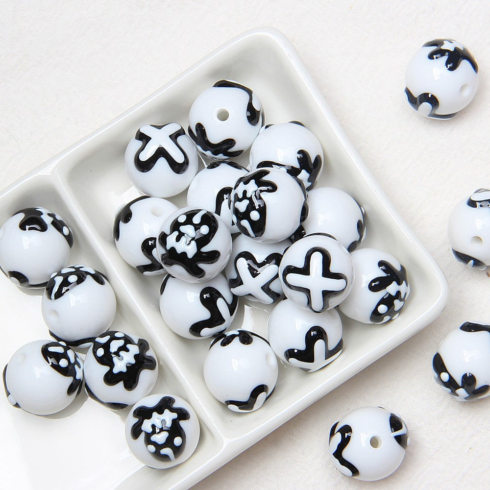 Halloween beads Loose bead Pumpkin Ghost diy beads