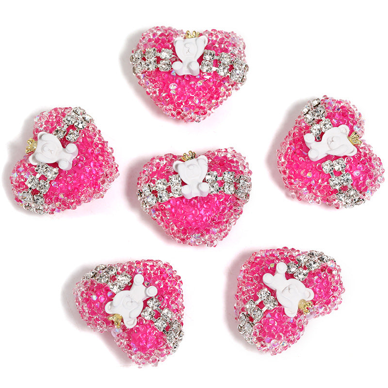Explosive Crown Bear Love Beads Explosive flash soft sugar beads diy beaded pen jewelry