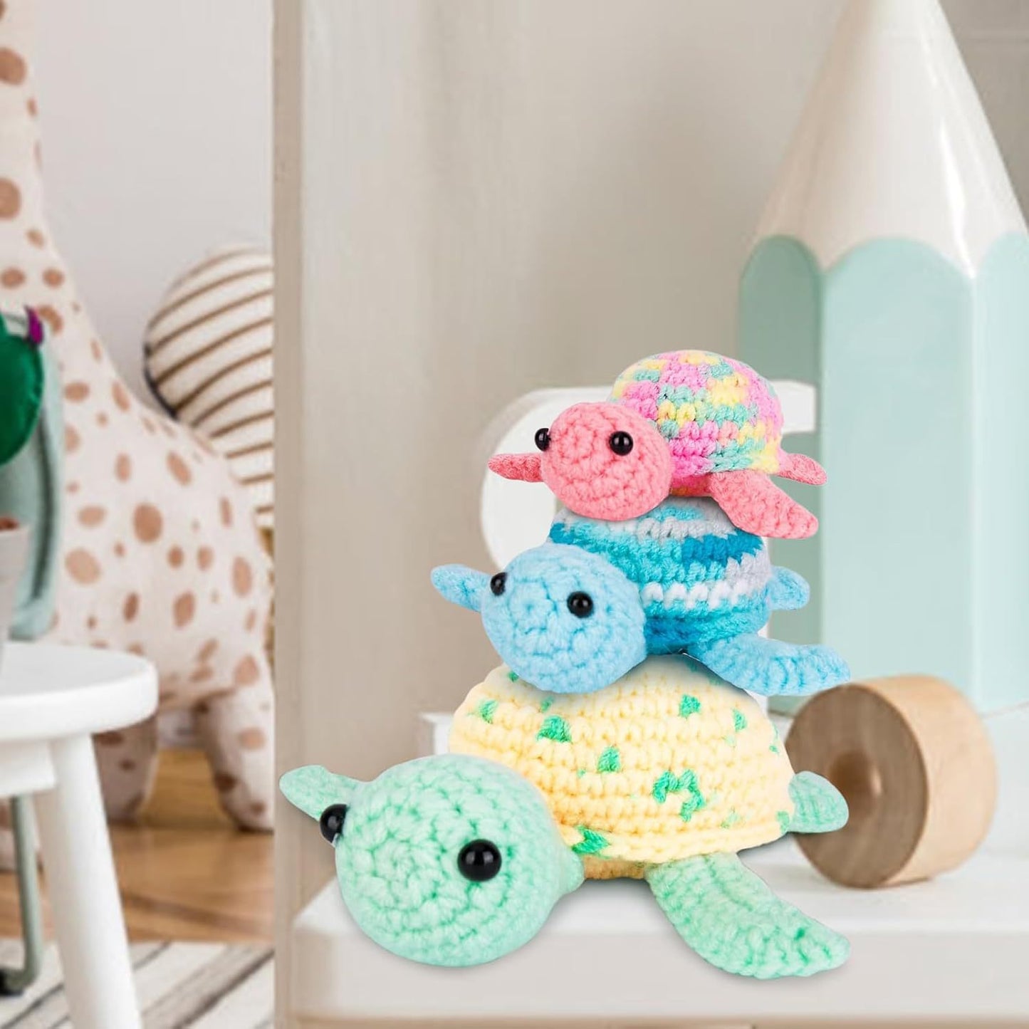 CODGP Crochet Kit,13in Crochet Animal Kit Elephant,Crochet Starter Kit Gift for Adults Kids with Yarn Sets,Amigurumi Crochet Kits with Step-by-Step Video Tutorials Visit the CODGP Store