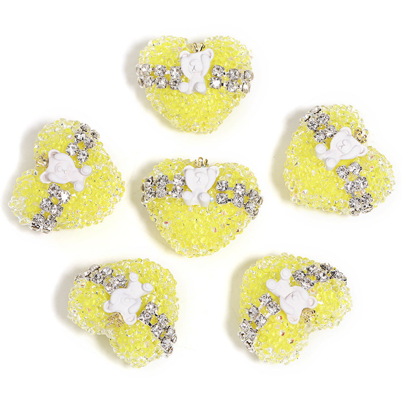 Explosive Crown Bear Love Beads Explosive flash soft sugar beads diy beaded pen jewelry