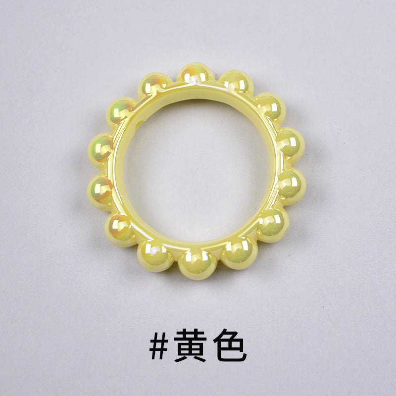 Acrylic bitter melon ring AB color DIY accessories