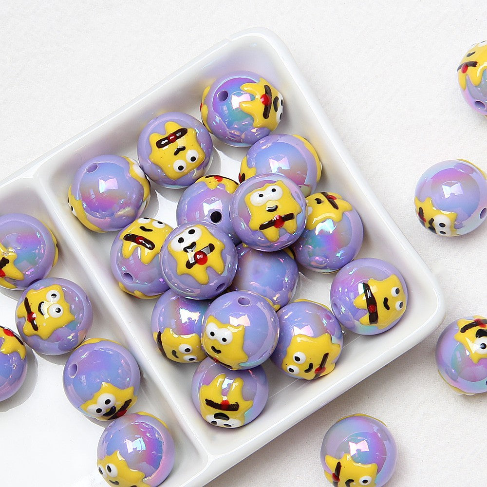 Halloween beads Loose bead Pumpkin Ghost diy beads