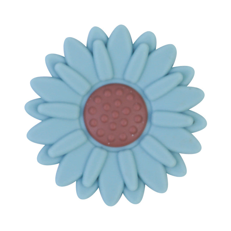 Stock small Daisy silicone beads baby molars solar tooth glue beads diy pacifier chain accessories loose beads wholesale