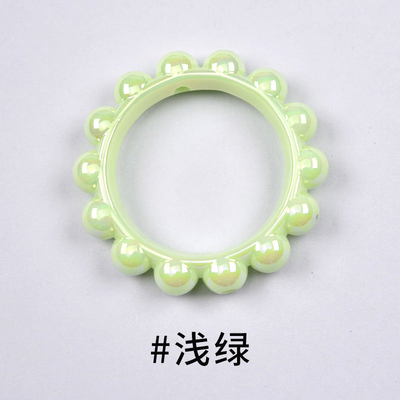 Acrylic bitter melon ring AB color DIY accessories
