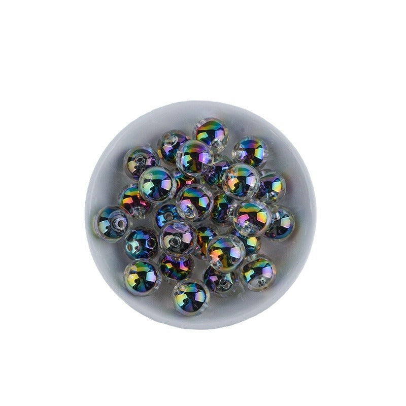 Inner color beads in beads UV plated color acrylic beads DIY handmade beaded accessories accessories