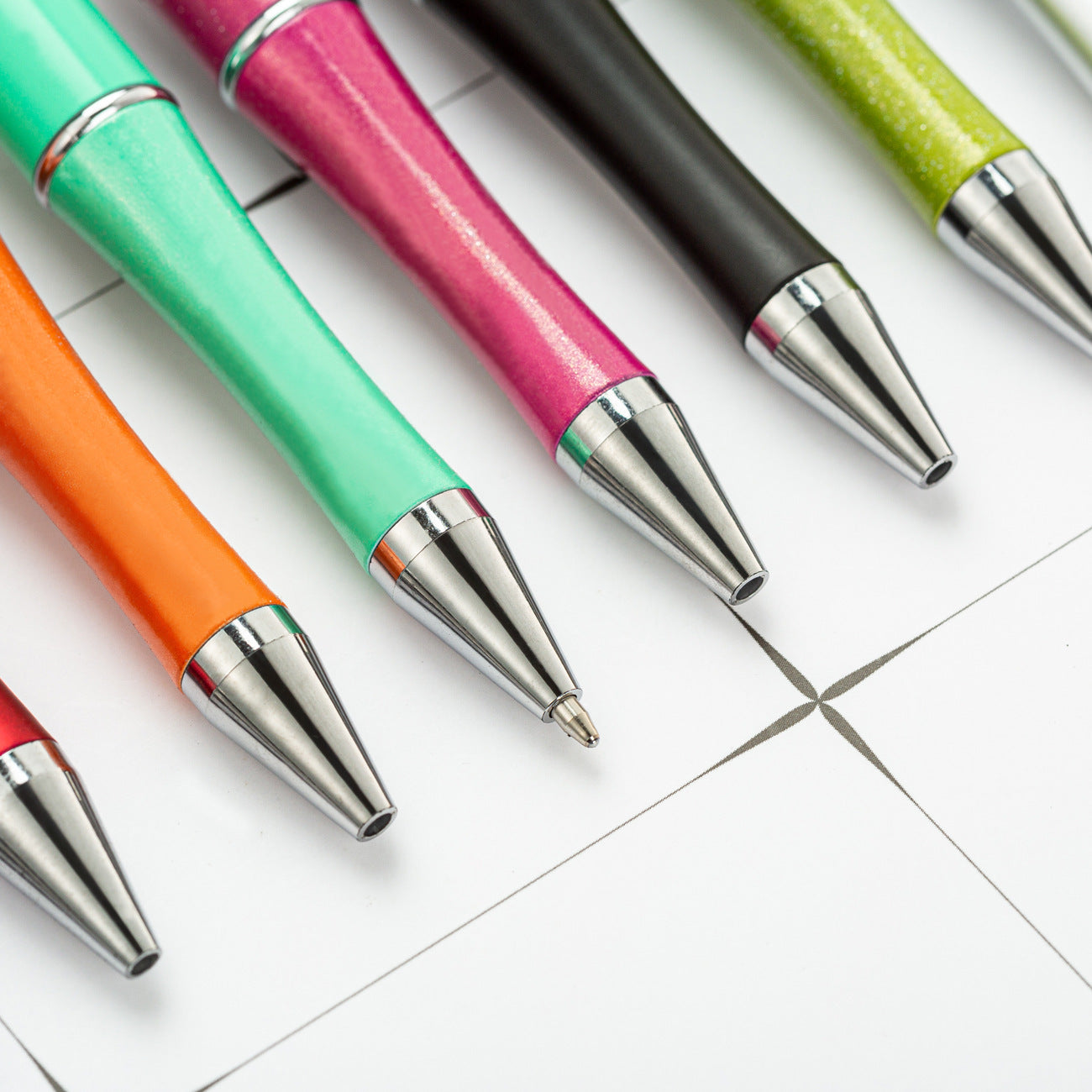New Candy Beaded Ballpoint Pen Diy Pens Gift for Writing Beadable Pens Beadable Pen DIY Gift for Student Office Supplies