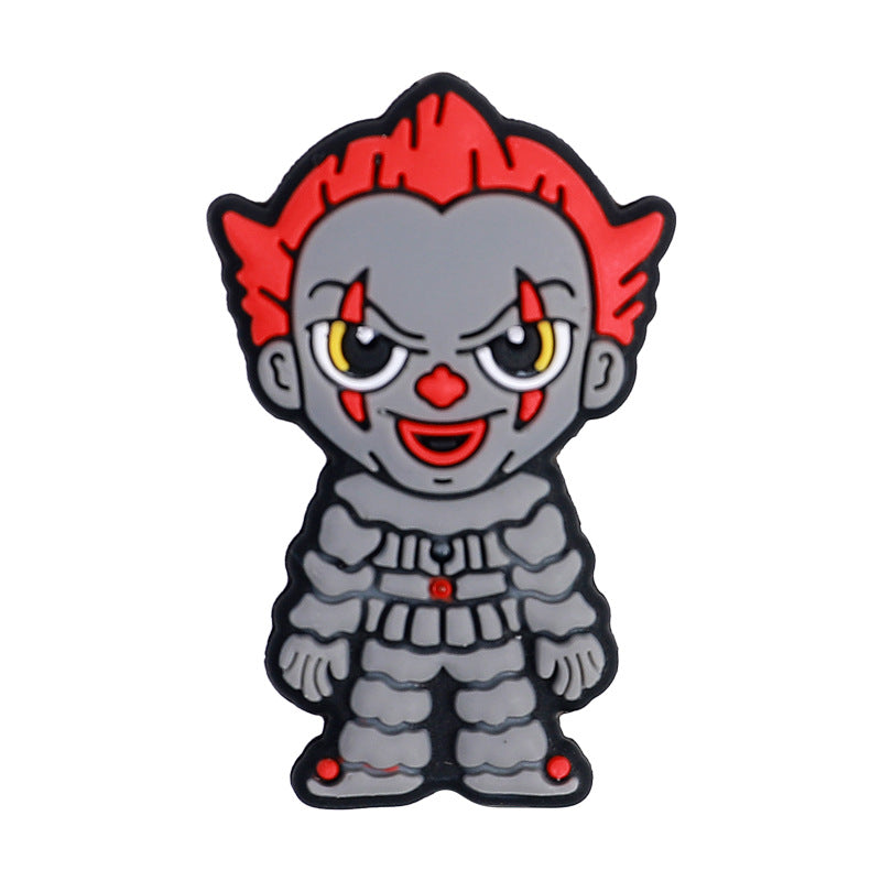 Halloween silicone beads new dark series loose beads diy bracelet necklace accessories cartoon silicone beads wholesale