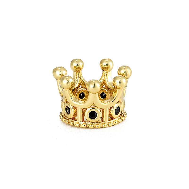diy Jewelry Micro-set Accessories Crown Jewelry Zircon DIY loose bead bracelet beads