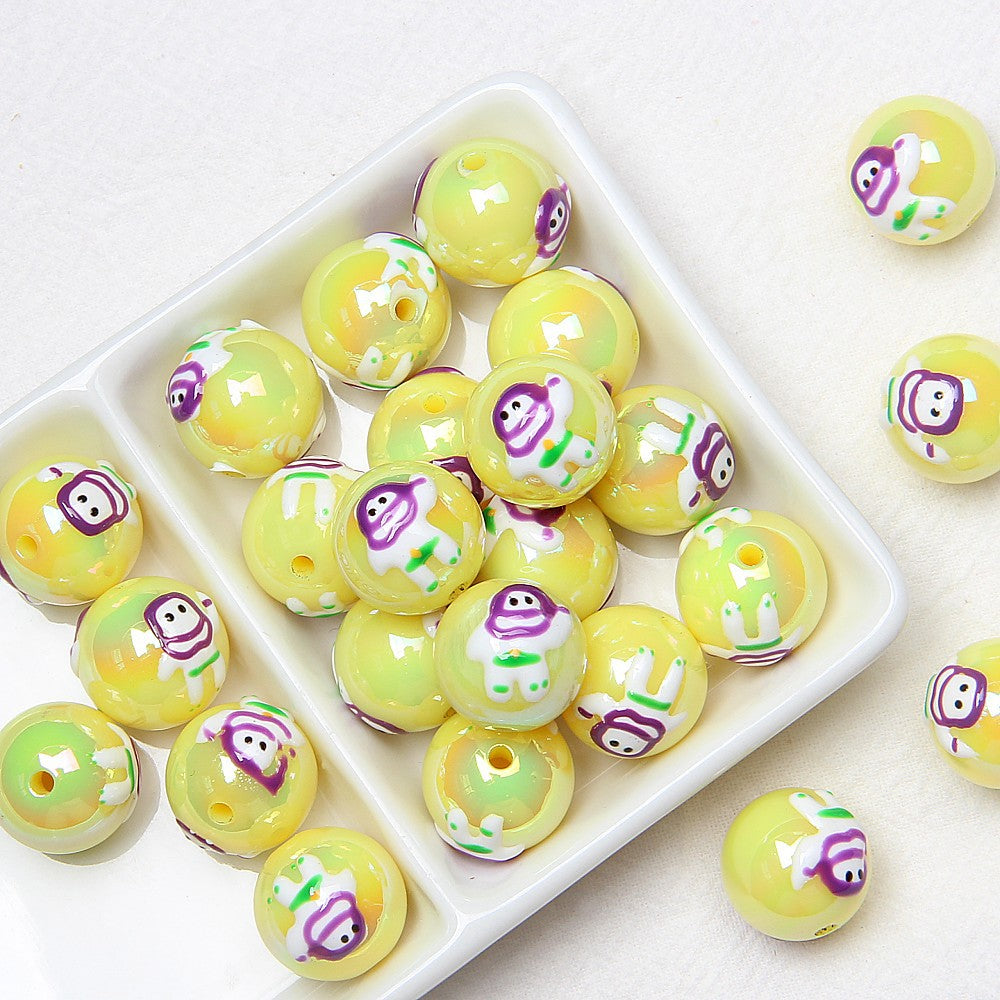 Halloween beads Loose bead Pumpkin Ghost diy beads