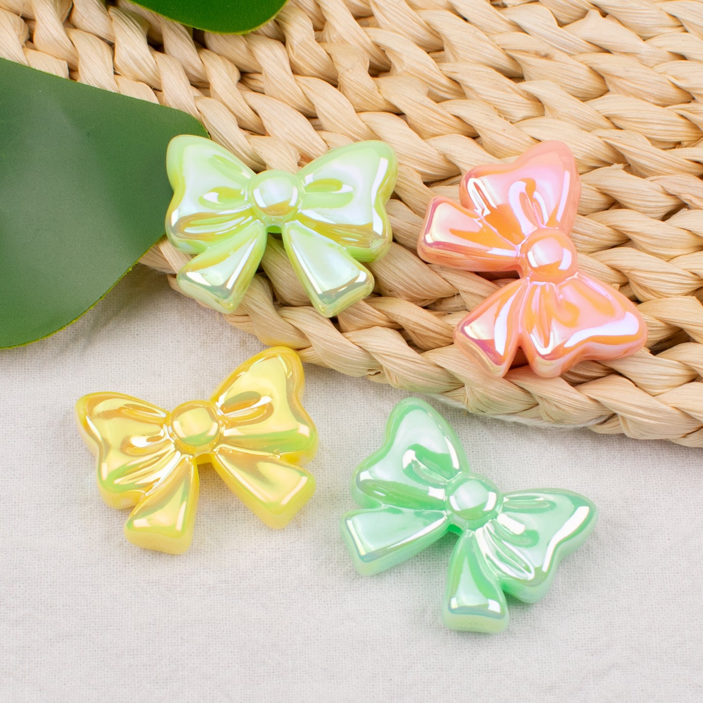 Bow Cute magic color anti-scratch hole DIY accessories accessories