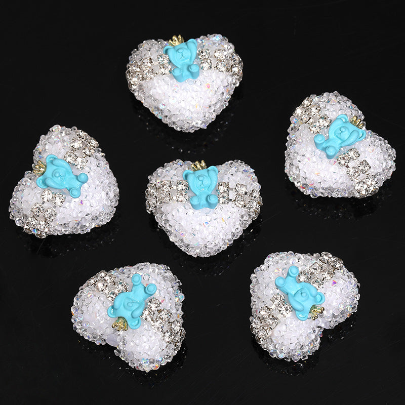 Explosive Crown Bear Love Beads Explosive flash soft sugar beads diy beaded pen jewelry