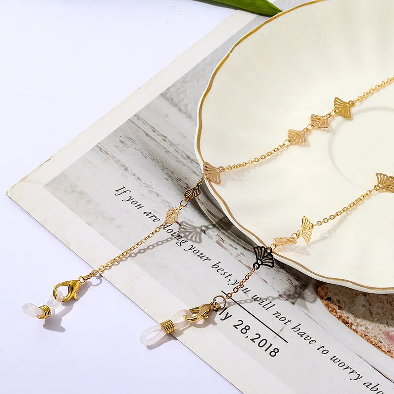 Vintage Metal Eyeglasses Chain For Men Women Glasses Holder Rope Gold Silver Sunglasses Lanyard Strap Anti-Slip Face-Mask Cords