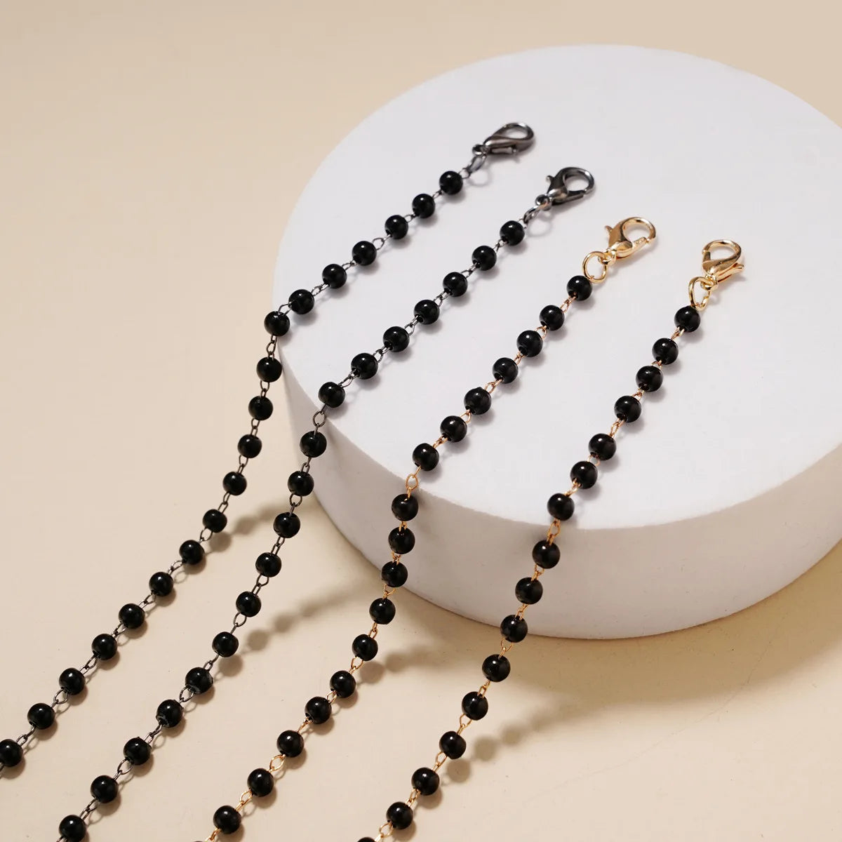 Vintage Pearl Beaded Face-Mask Chain Sunglasses Lanyard Women Adjustable Glasses Holder Cord Anti-Slip Reading Eyewear Jewelry