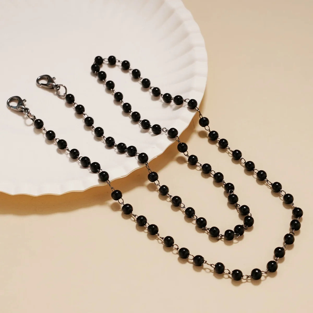 Vintage Pearl Beaded Face-Mask Chain Sunglasses Lanyard Women Adjustable Glasses Holder Cord Anti-Slip Reading Eyewear Jewelry