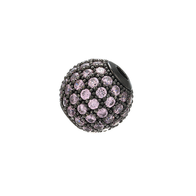 Diamond set ball bead loose bead bead bracelet DIY bracelet beaded jewelry