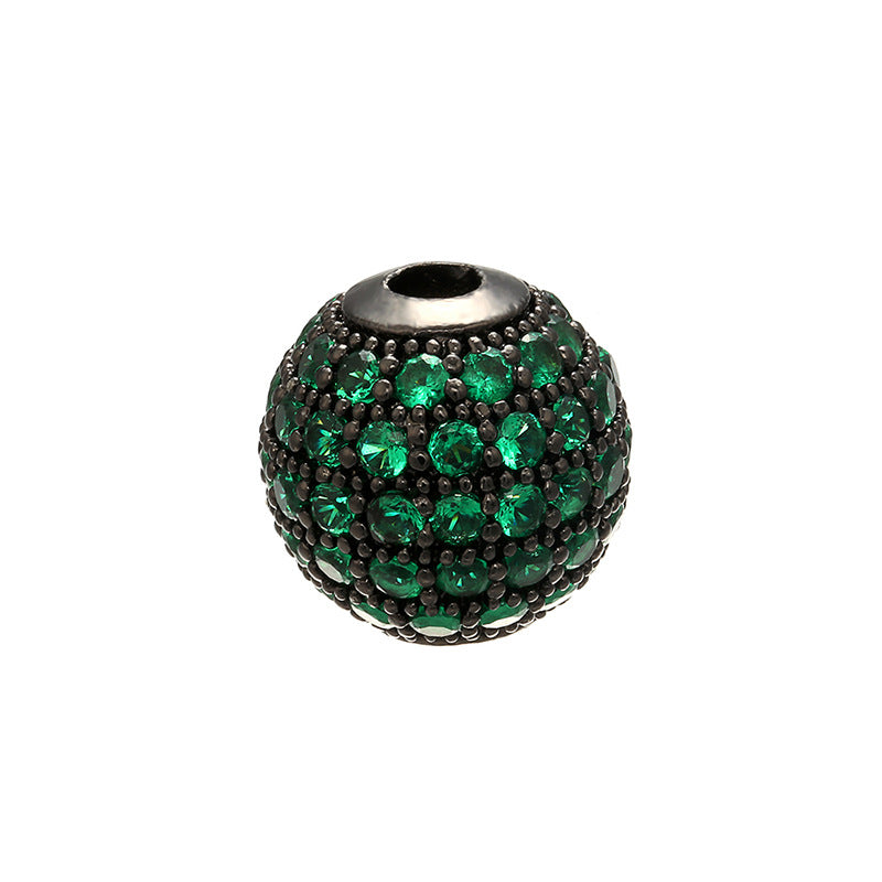 Diamond set ball bead loose bead bead bracelet DIY bracelet beaded jewelry