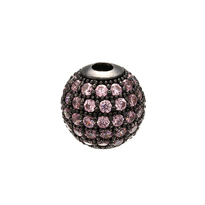 Diamond set ball bead loose bead bead bracelet DIY bracelet beaded jewelry