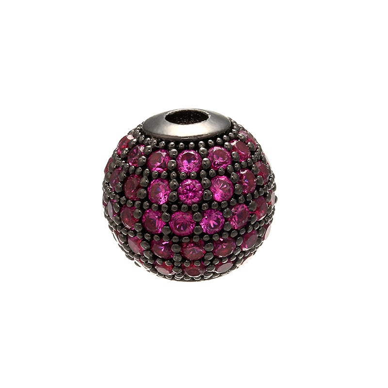 Diamond set ball bead loose bead bead bracelet DIY bracelet beaded jewelry