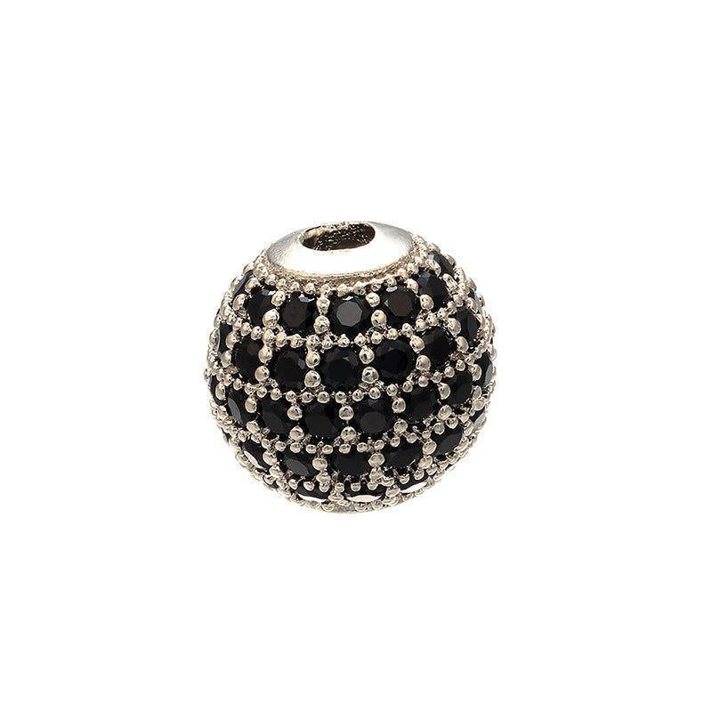 Diamond set ball bead loose bead bead bracelet DIY bracelet beaded jewelry