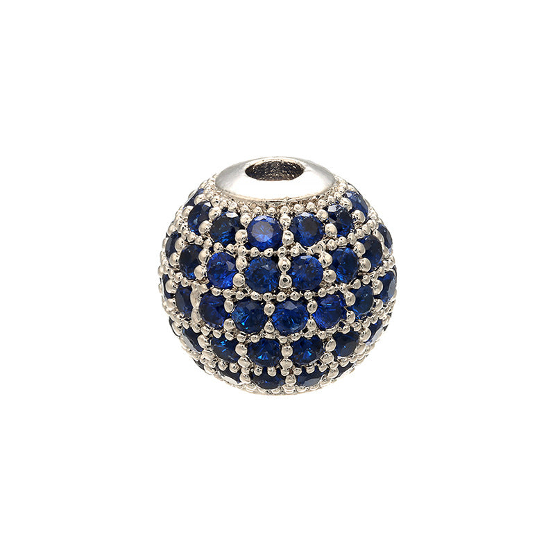Diamond set ball bead loose bead bead bracelet DIY bracelet beaded jewelry