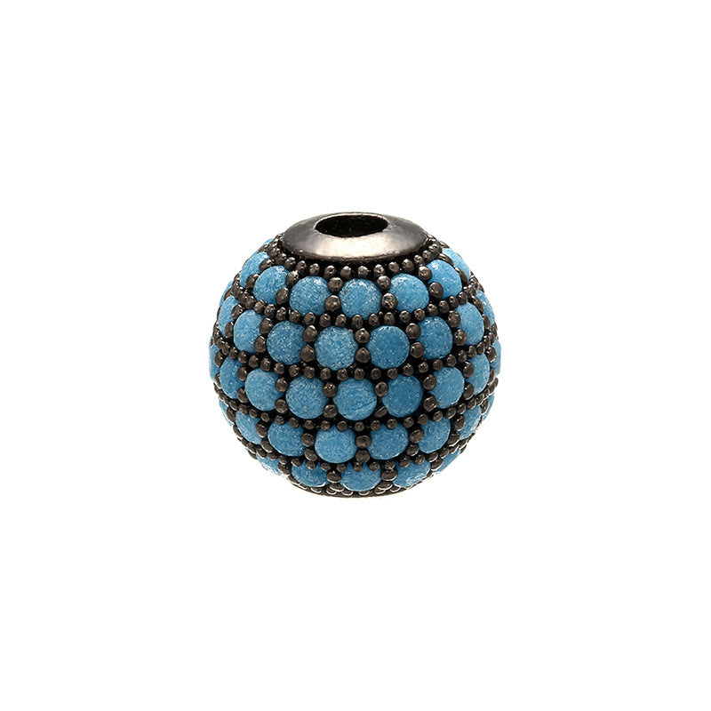 Diamond set ball bead loose bead bead bracelet DIY bracelet beaded jewelry