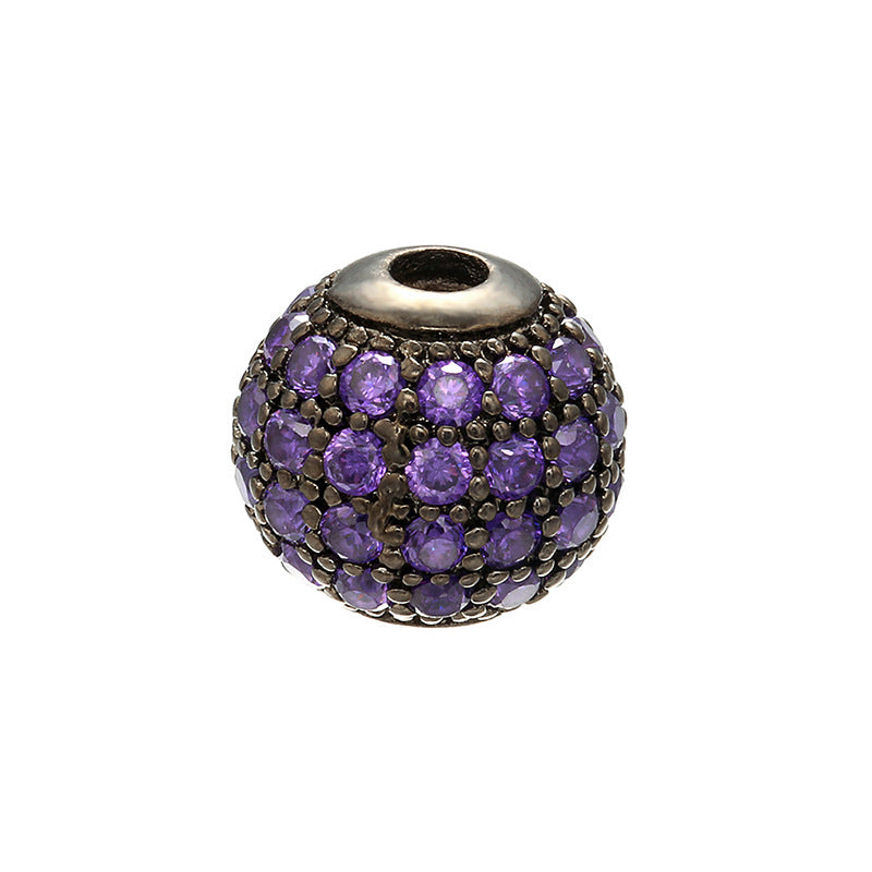 Diamond set ball bead loose bead bead bracelet DIY bracelet beaded jewelry