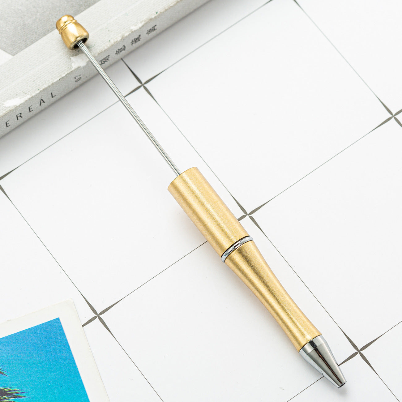 New Candy Beaded Ballpoint Pen Diy Pens Gift for Writing Beadable Pens Beadable Pen DIY Gift for Student Office Supplies