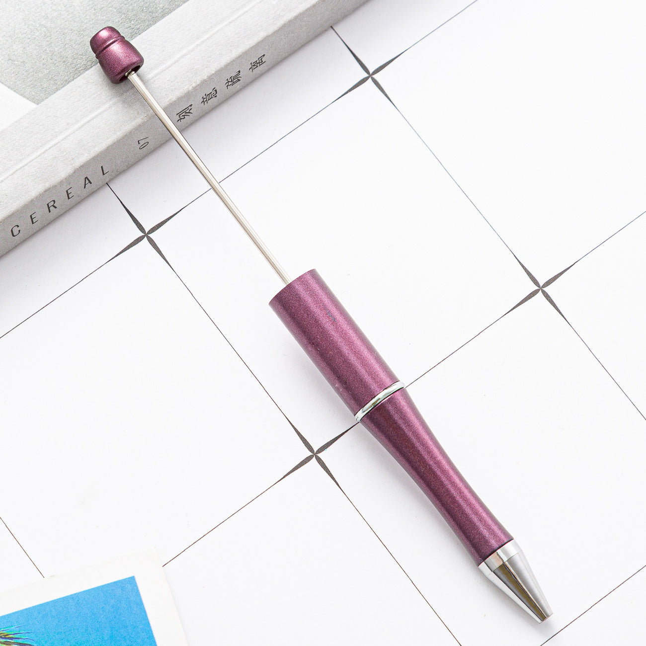 New Candy Beaded Ballpoint Pen Diy Pens Gift for Writing Beadable Pens Beadable Pen DIY Gift for Student Office Supplies
