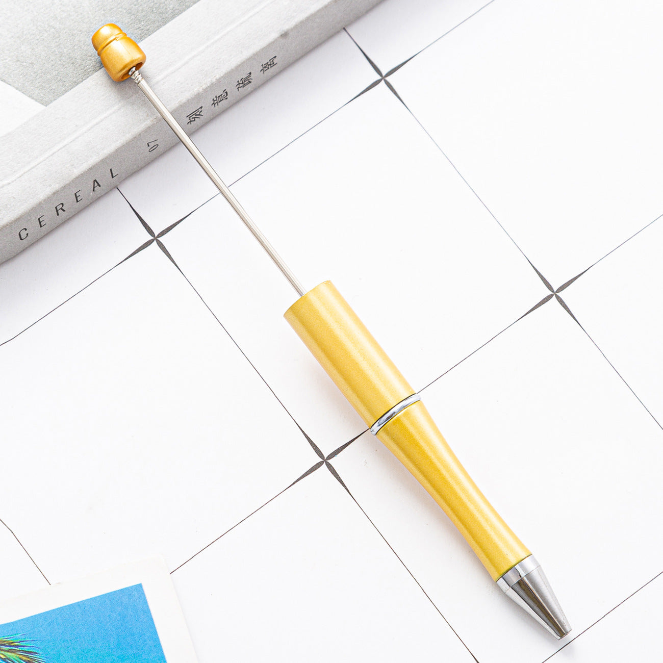 New Candy Beaded Ballpoint Pen Diy Pens Gift for Writing Beadable Pens Beadable Pen DIY Gift for Student Office Supplies