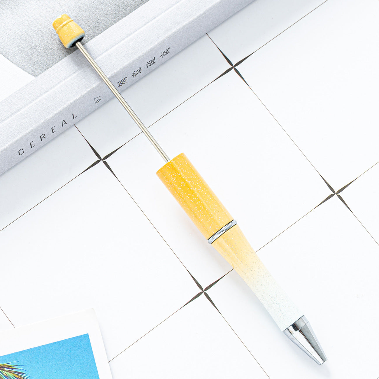New Candy Beaded Ballpoint Pen Diy Pens Gift for Writing Beadable Pens Beadable Pen DIY Gift for Student Office Supplies