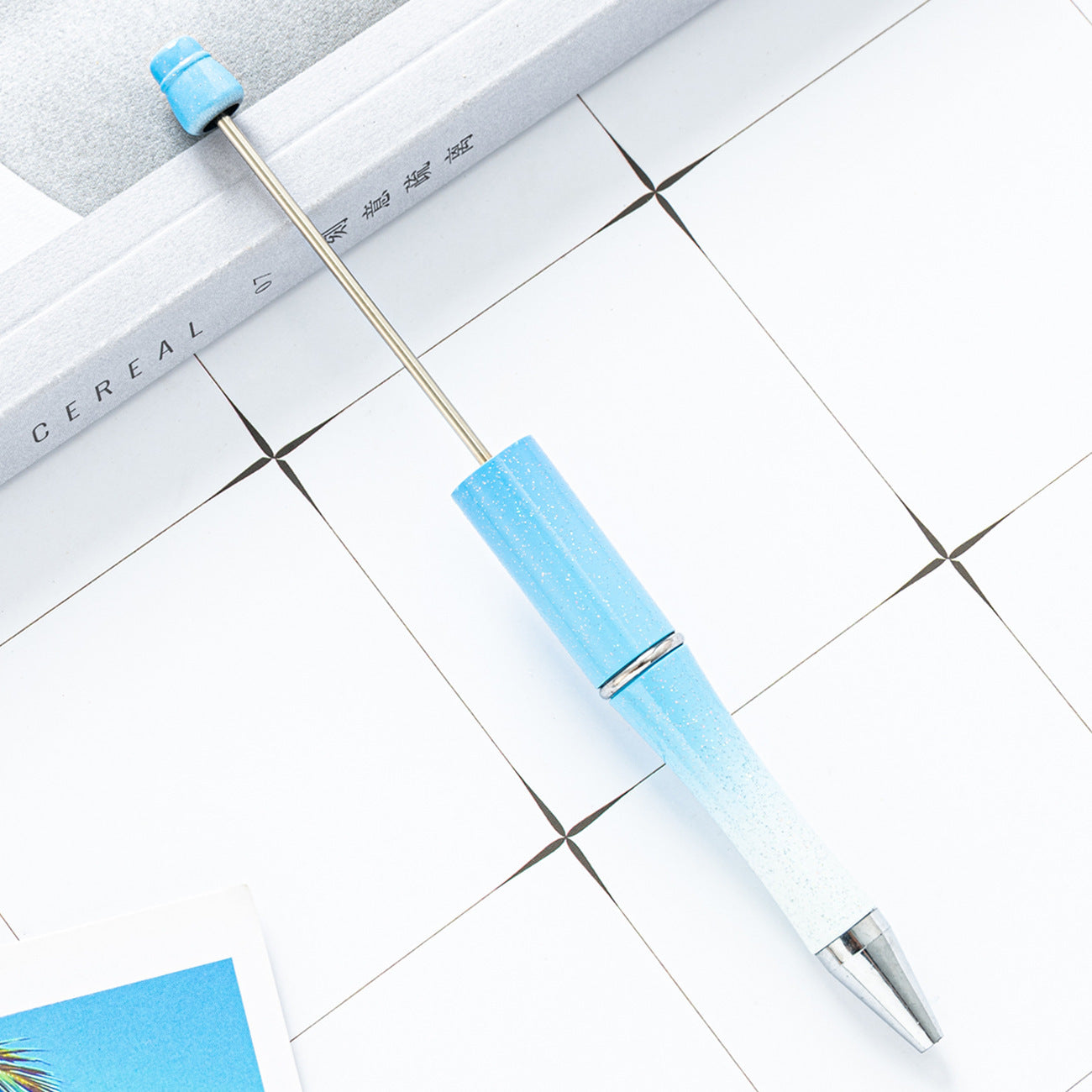 New Candy Beaded Ballpoint Pen Diy Pens Gift for Writing Beadable Pens Beadable Pen DIY Gift for Student Office Supplies
