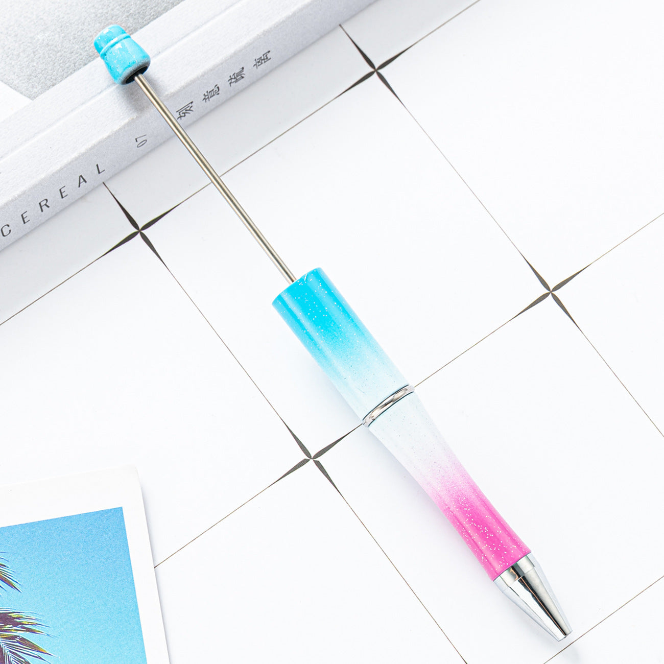 New Candy Beaded Ballpoint Pen Diy Pens Gift for Writing Beadable Pens Beadable Pen DIY Gift for Student Office Supplies