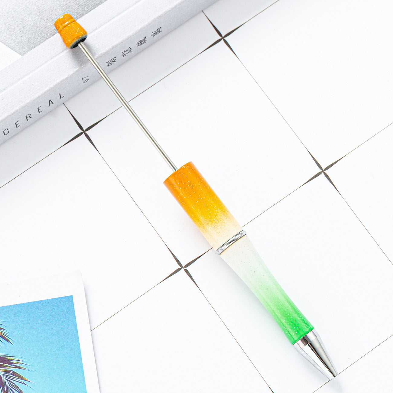 New Candy Beaded Ballpoint Pen Diy Pens Gift for Writing Beadable Pens Beadable Pen DIY Gift for Student Office Supplies
