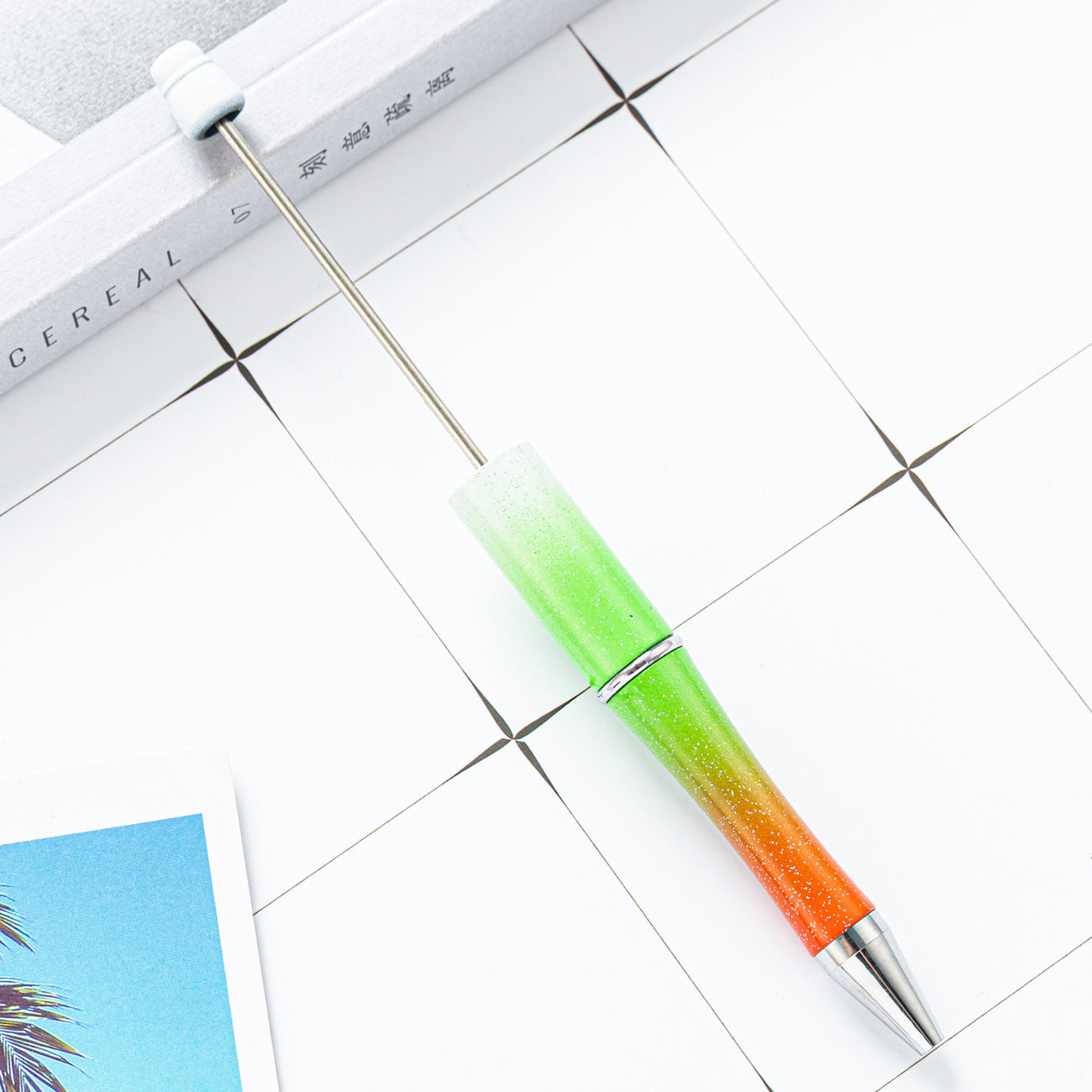 New Candy Beaded Ballpoint Pen Diy Pens Gift for Writing Beadable Pens Beadable Pen DIY Gift for Student Office Supplies