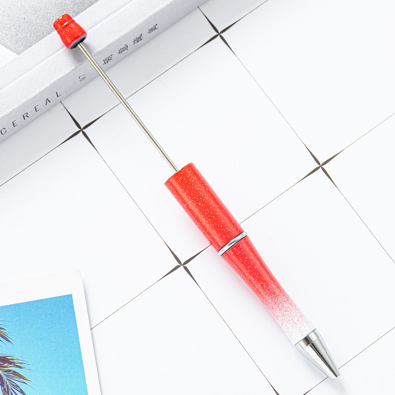 New Candy Beaded Ballpoint Pen Diy Pens Gift for Writing Beadable Pens Beadable Pen DIY Gift for Student Office Supplies