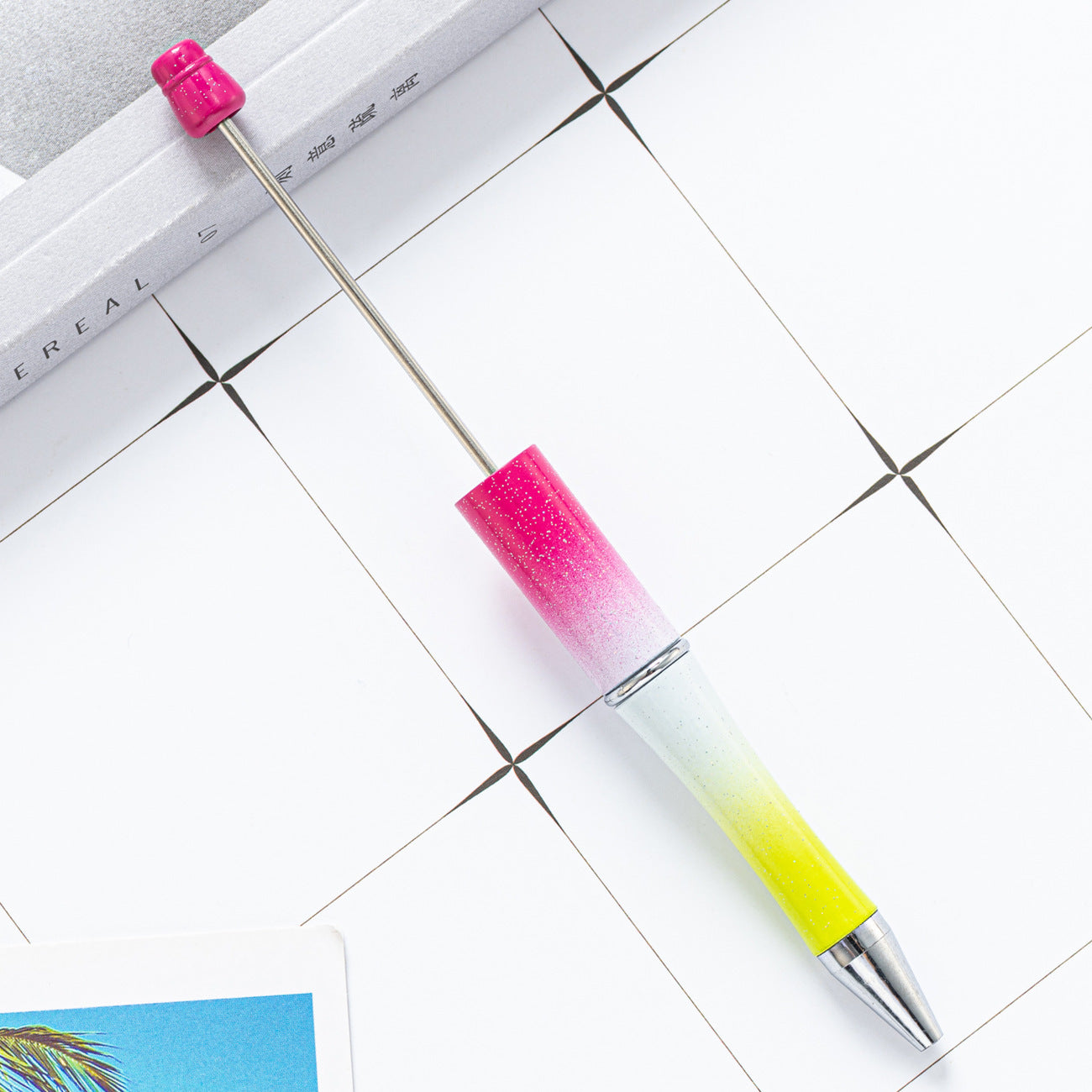 New Candy Beaded Ballpoint Pen Diy Pens Gift for Writing Beadable Pens Beadable Pen DIY Gift for Student Office Supplies