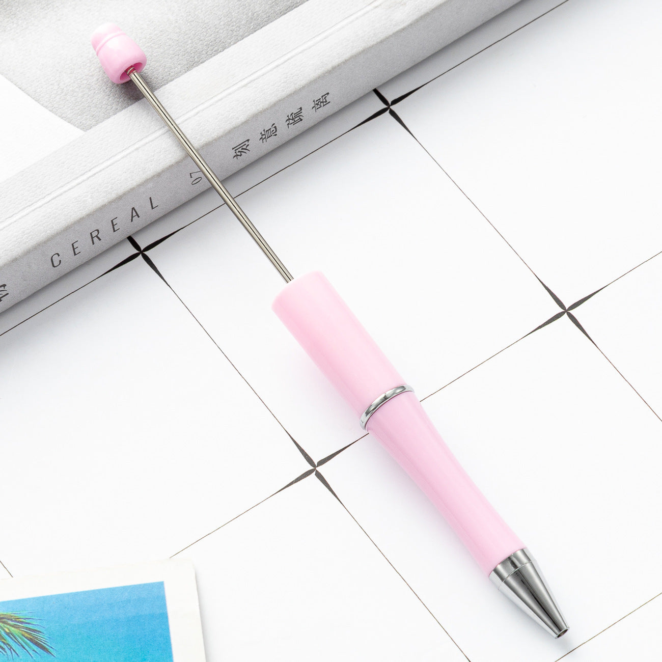 New Candy Beaded Ballpoint Pen Diy Pens Gift for Writing Beadable Pens Beadable Pen DIY Gift for Student Office Supplies