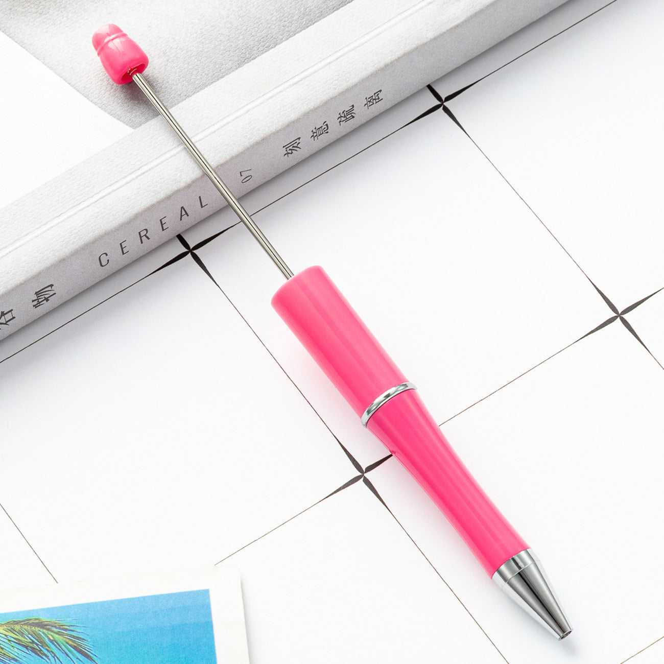 New Candy Beaded Ballpoint Pen Diy Pens Gift for Writing Beadable Pens Beadable Pen DIY Gift for Student Office Supplies