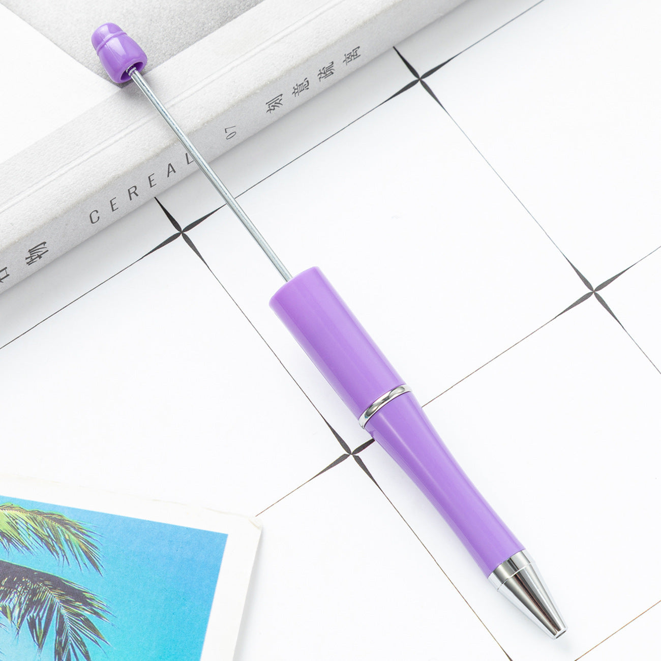 New Candy Beaded Ballpoint Pen Diy Pens Gift for Writing Beadable Pens Beadable Pen DIY Gift for Student Office Supplies