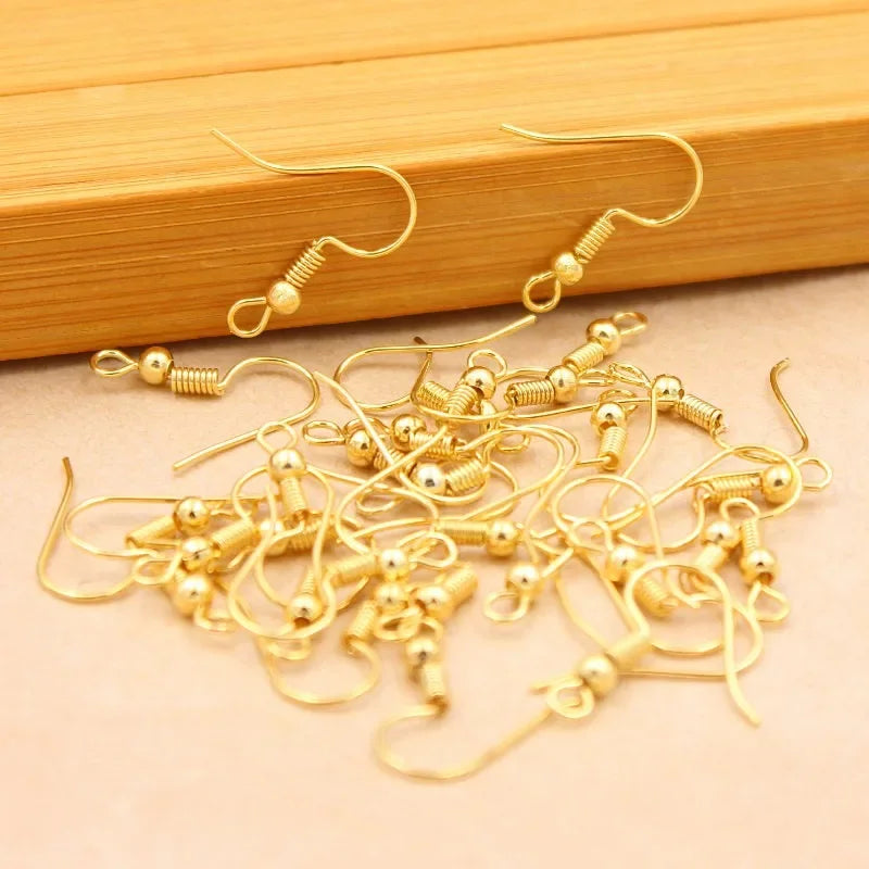 8000 pcs DIY Earring Findings Earrings Clasps Hooks Stainless Steel Hypoallergenic Earring Making Accessories Hook Earwire