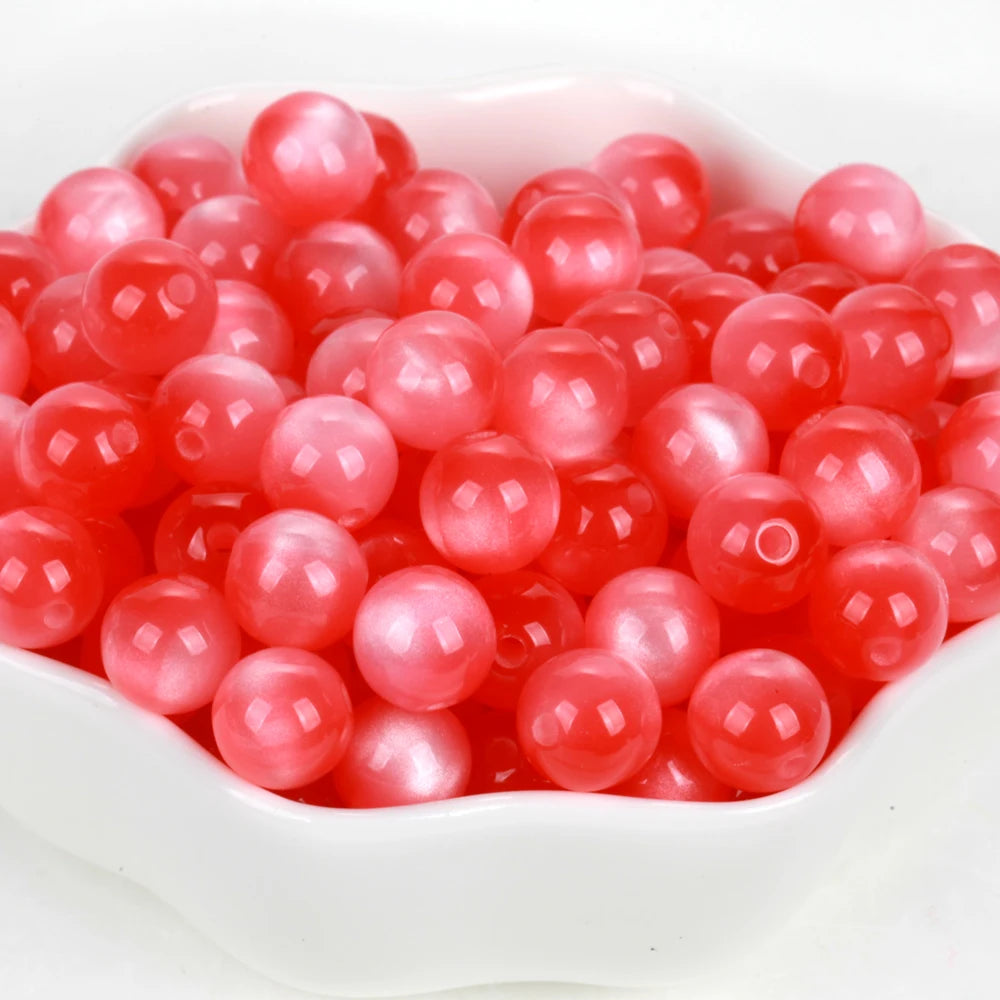 5-100PCS 8-20mm Colorful Resin Beads Cat Eyes Round Loose Spacer Beads For Jewelry Making DIY Bracelet Handmade Accessories