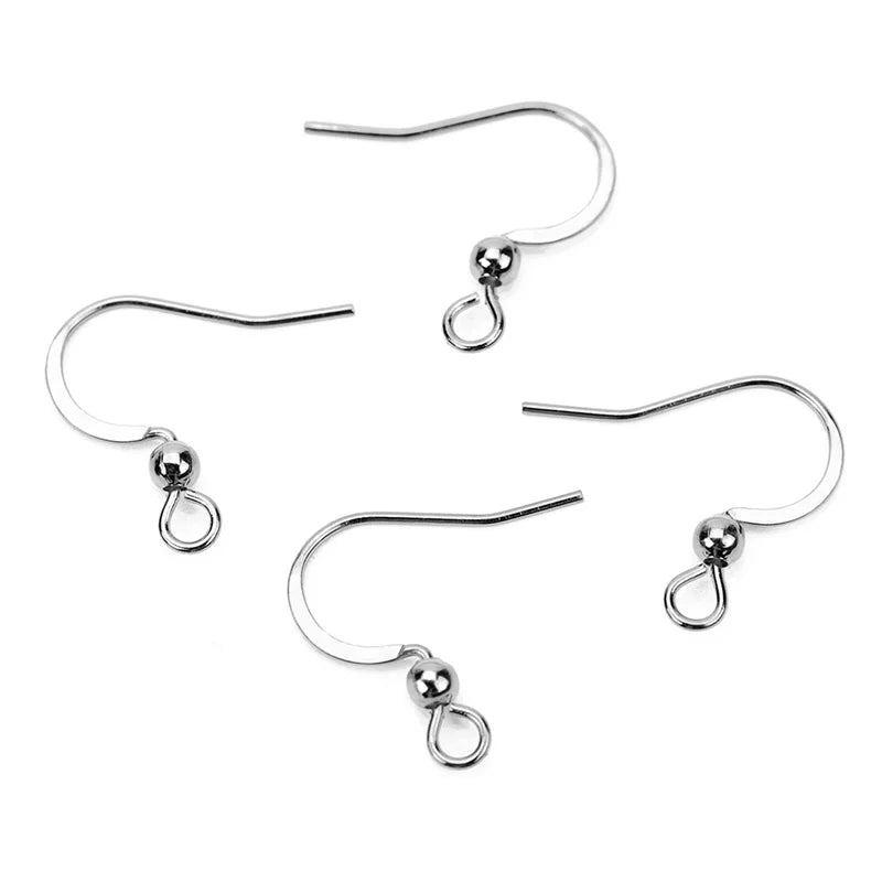 8000 pcs Stainless Steel Hypoallergenic Earring Hooks 17*20mm Gold Color Earring Clasp Wire Diy Jewelry Making Findings Accessories
