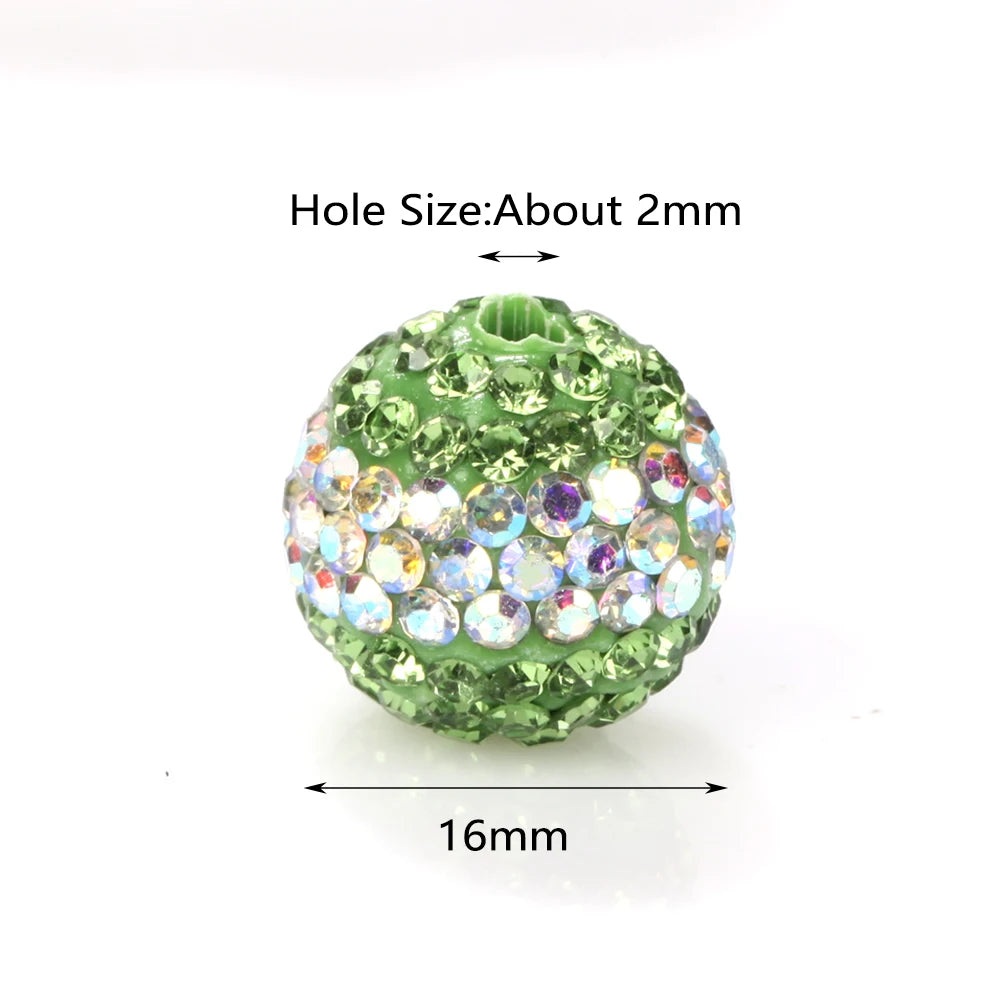 50Pcs/lot 16mm Colorful Disco Ball Christmas Cube Beads For Jewelry Making Findings DIY Bracelet Necklace Earring Accessories