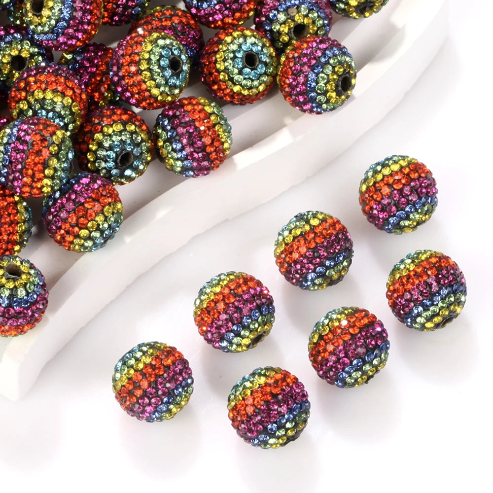 50Pcs/lot 16mm Colorful Disco Ball Christmas Cube Beads For Jewelry Making Findings DIY Bracelet Necklace Earring Accessories