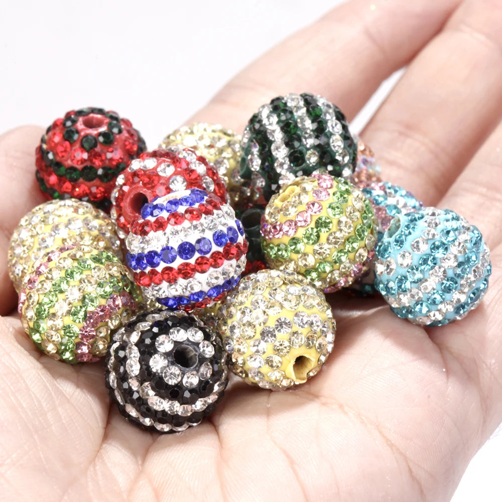 50Pcs/lot 16mm Colorful Disco Ball Christmas Cube Beads For Jewelry Making Findings DIY Bracelet Necklace Earring Accessories